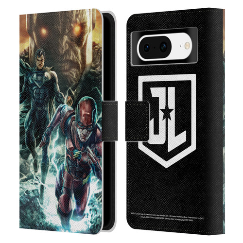 Zack Snyder's Justice League Snyder Cut Graphics Darkseid, Superman, Flash Leather Book Wallet Case Cover For Google Pixel 8