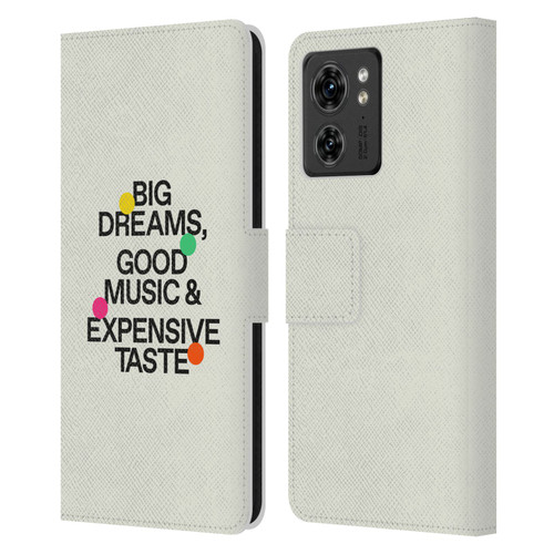 Ayeyokp Pop Big Dreams, Good Music Leather Book Wallet Case Cover For Motorola Moto Edge 40