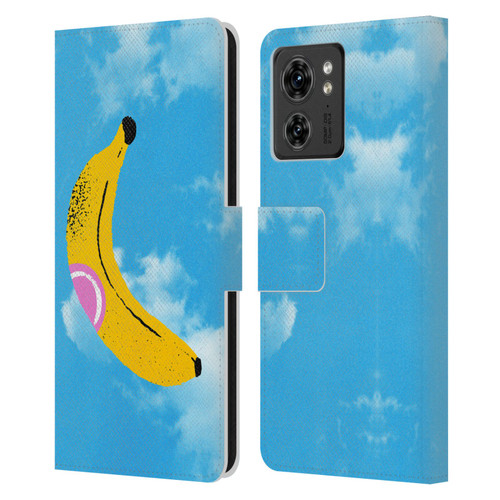 Ayeyokp Pop Banana Pop Art Sky Leather Book Wallet Case Cover For Motorola Moto Edge 40