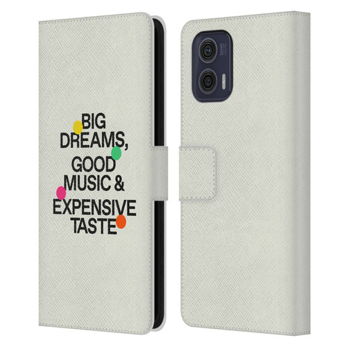 Ayeyokp Pop Big Dreams, Good Music Leather Book Wallet Case Cover For Motorola Moto G73 5G