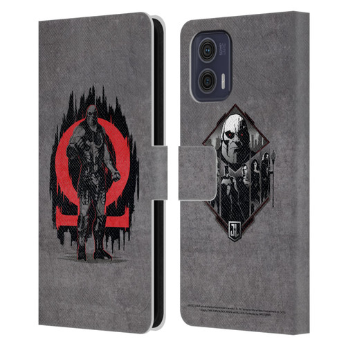 Zack Snyder's Justice League Snyder Cut Graphics Darkseid Leather Book Wallet Case Cover For Motorola Moto G73 5G
