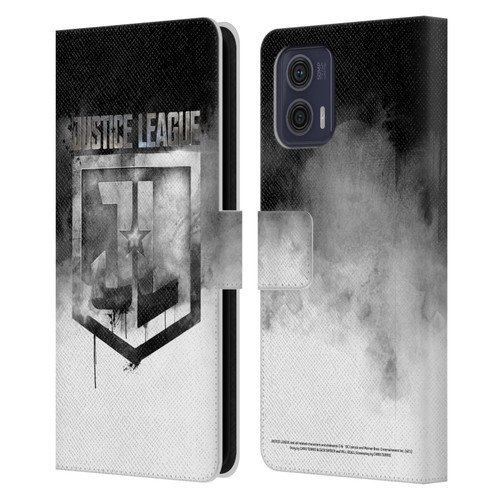 Zack Snyder's Justice League Snyder Cut Graphics Watercolour Logo Leather Book Wallet Case Cover For Motorola Moto G73 5G