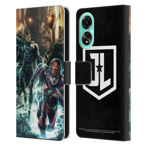 Zack Snyder's Justice League Snyder Cut Graphics Darkseid, Superman, Flash Leather Book Wallet Case Cover For OPPO A78 4G
