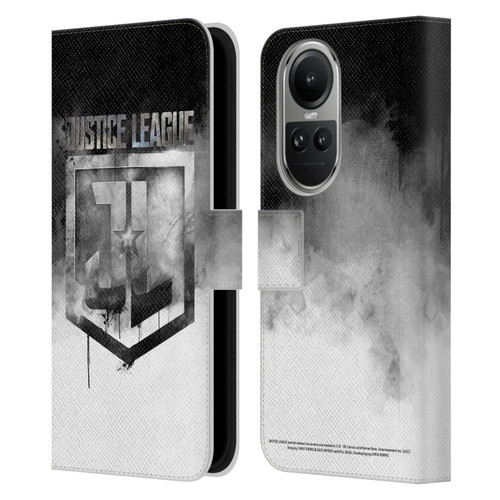 Zack Snyder's Justice League Snyder Cut Graphics Watercolour Logo Leather Book Wallet Case Cover For OPPO Reno10 5G / Reno10 Pro 5G