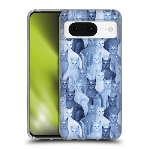 Episodic Drawing Pattern Cats Soft Gel Case for Google Pixel 8
