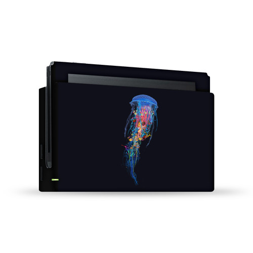 Dave Loblaw Sea 2 Blue Jellyfish Vinyl Sticker Skin Decal Cover for Nintendo Switch Console & Dock