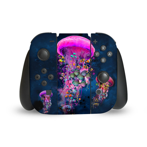 Dave Loblaw Sea 2 Pink Jellyfish Vinyl Sticker Skin Decal Cover for Nintendo Switch Joy Controller