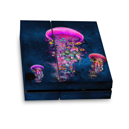 Dave Loblaw Sea 2 Pink Jellyfish Vinyl Sticker Skin Decal Cover for Sony PS4 Console