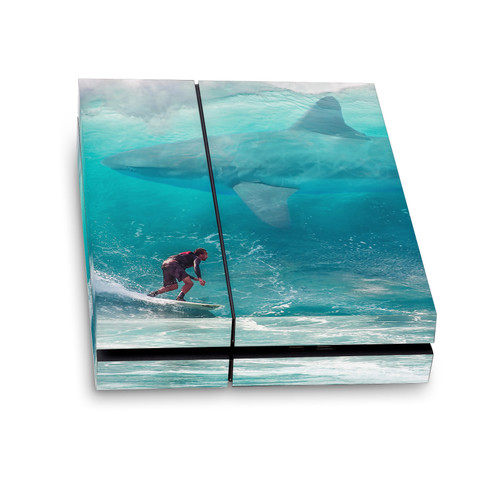 Dave Loblaw Sea 2 Shark Surfer Vinyl Sticker Skin Decal Cover for Sony PS4 Console