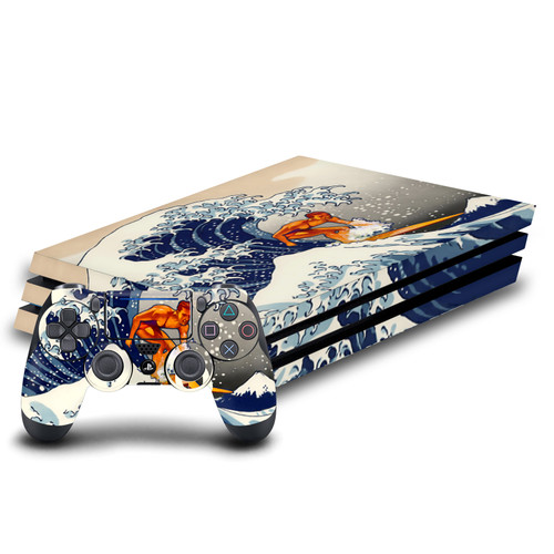 Dave Loblaw Sea 2 Wave Surfer Vinyl Sticker Skin Decal Cover for Sony PS4 Pro Bundle