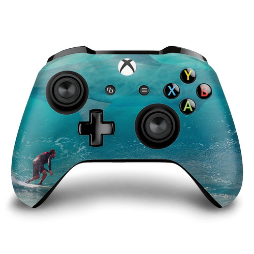 Dave Loblaw Sea 2 Shark Surfer Vinyl Sticker Skin Decal Cover for Microsoft Xbox One S / X Controller
