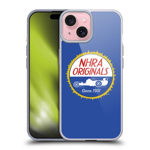 National Hot Rod Association Graphics Original Logo Soft Gel Case for Apple iPhone 15