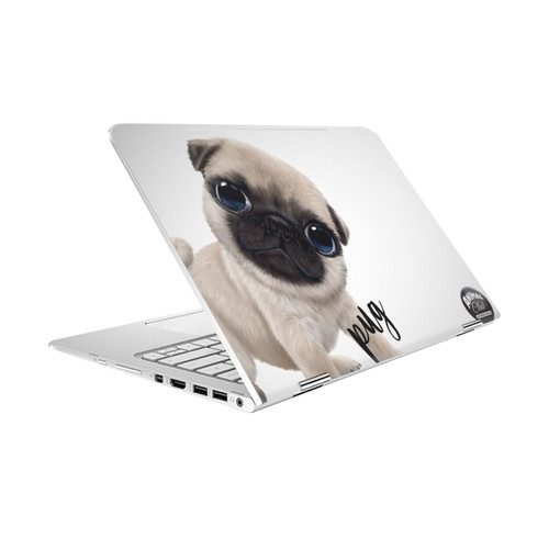 Animal Club International Faces Pug Vinyl Sticker Skin Decal Cover for HP Spectre Pro X360 G2