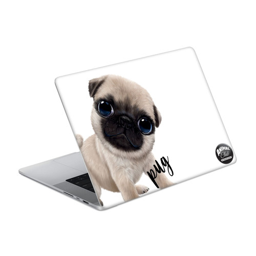 Animal Club International Faces Pug Vinyl Sticker Skin Decal Cover for Apple MacBook Pro 14" A2442