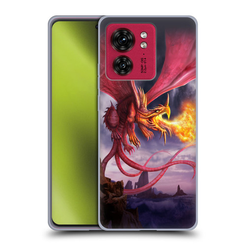 Anthony Christou Art Fire Dragon Soft Gel Case for Motorola Moto Edge 40