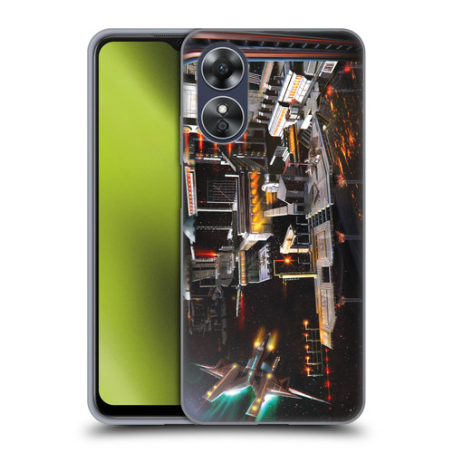 Anthony Christou Art Space Station Soft Gel Case for OPPO A17