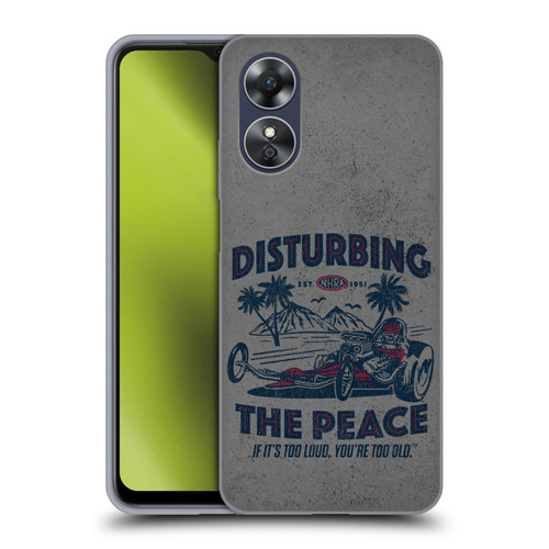 National Hot Rod Association Graphics Drag Peace Soft Gel Case for OPPO A17