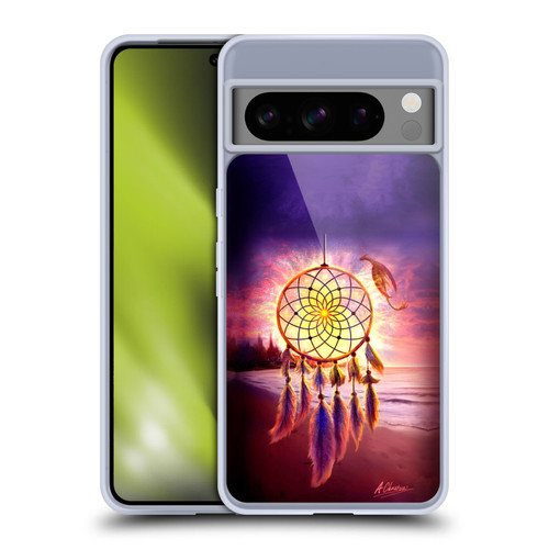 Anthony Christou Fantasy Art Beach Dragon Dream Catcher Soft Gel Case for Google Pixel 8 Pro