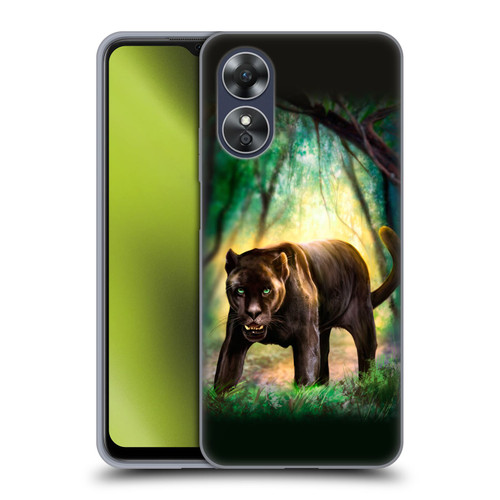 Anthony Christou Fantasy Art Black Panther Soft Gel Case for OPPO A17