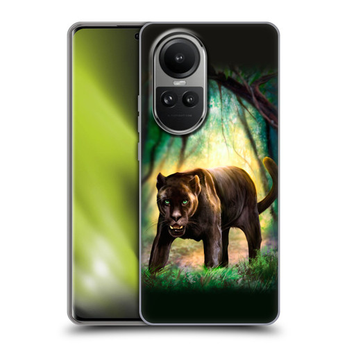 Anthony Christou Fantasy Art Black Panther Soft Gel Case for OPPO Reno10 5G / Reno10 Pro 5G