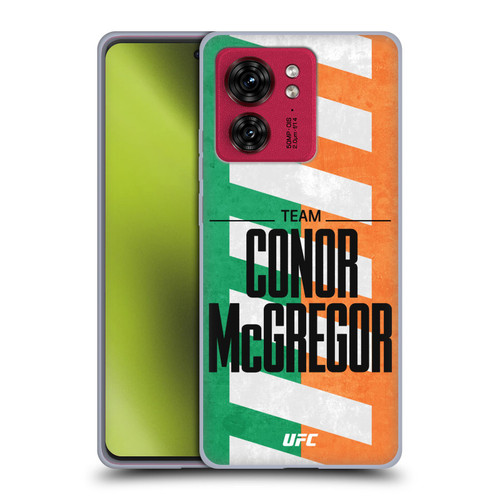 UFC Fighter Team Conor McGregor Flag Soft Gel Case for Motorola Moto Edge 40