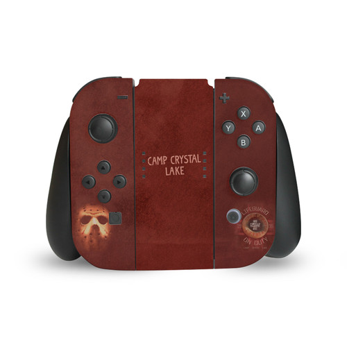 Friday the 13th 2009 Graphics Camp Crystal Lake Vinyl Sticker Skin Decal Cover for Nintendo Switch Joy Controller