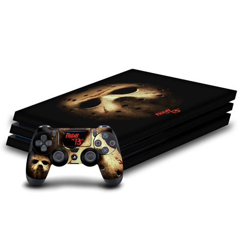 Friday the 13th 2009 Graphics Jason Voorhees Poster Vinyl Sticker Skin Decal Cover for Sony PS4 Pro Bundle