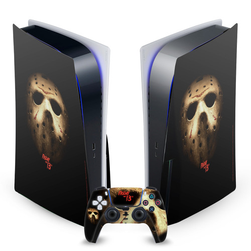 Friday the 13th 2009 Graphics Jason Voorhees Poster Vinyl Sticker Skin Decal Cover for Sony PS5 Disc Edition Bundle