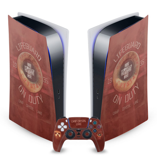 Friday the 13th 2009 Graphics Camp Crystal Lake Vinyl Sticker Skin Decal Cover for Sony PS5 Digital Edition Bundle
