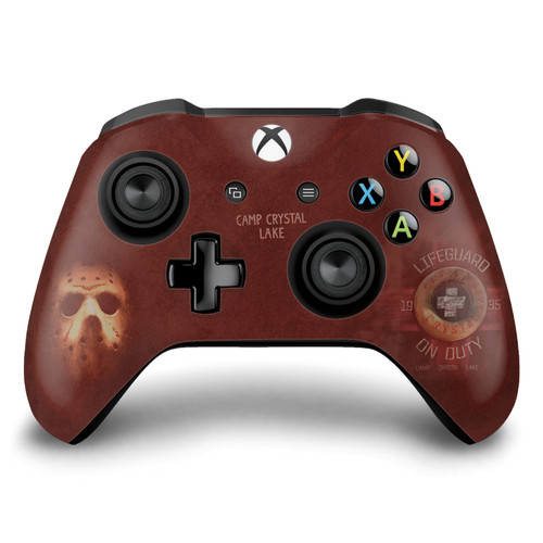 Friday the 13th 2009 Graphics Camp Crystal Lake Vinyl Sticker Skin Decal Cover for Microsoft Xbox One S / X Controller