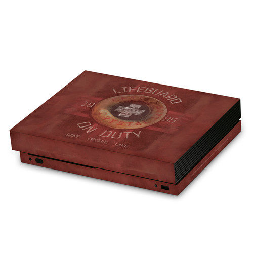 Friday the 13th 2009 Graphics Camp Crystal Lake Vinyl Sticker Skin Decal Cover for Microsoft Xbox One X Console