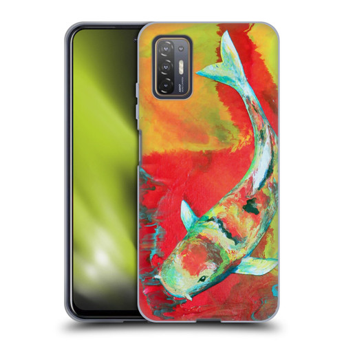 Jody Wright Animals Koi Fish Soft Gel Case for HTC Desire 21 Pro 5G
