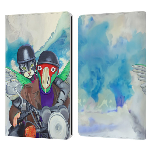 Jody Wright Animals Bikers Different Strokes Leather Book Wallet Case Cover For Amazon Kindle Paperwhite 1 / 2 / 3