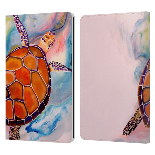 Jody Wright Animals Tranquility Sea Turtle Leather Book Wallet Case Cover For Amazon Kindle Paperwhite 1 / 2 / 3