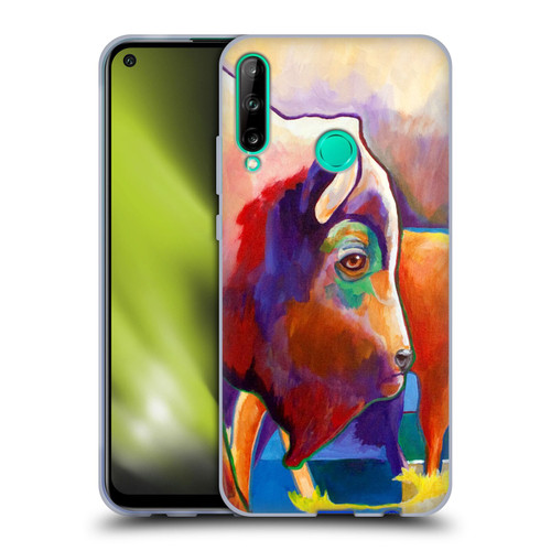 Jody Wright Animals Bison Soft Gel Case for Huawei P40 lite E