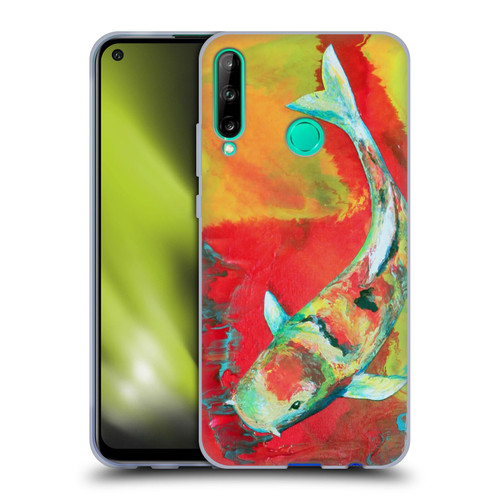 Jody Wright Animals Koi Fish Soft Gel Case for Huawei P40 lite E