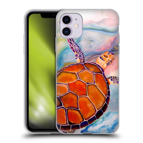 Jody Wright Animals Tranquility Sea Turtle Soft Gel Case for Apple iPhone 11