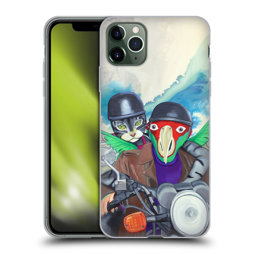 Jody Wright Animals Bikers Different Strokes Soft Gel Case for Apple iPhone 11 Pro Max