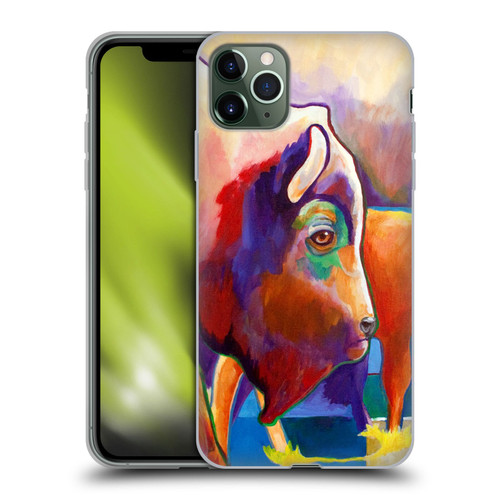 Jody Wright Animals Bison Soft Gel Case for Apple iPhone 11 Pro Max