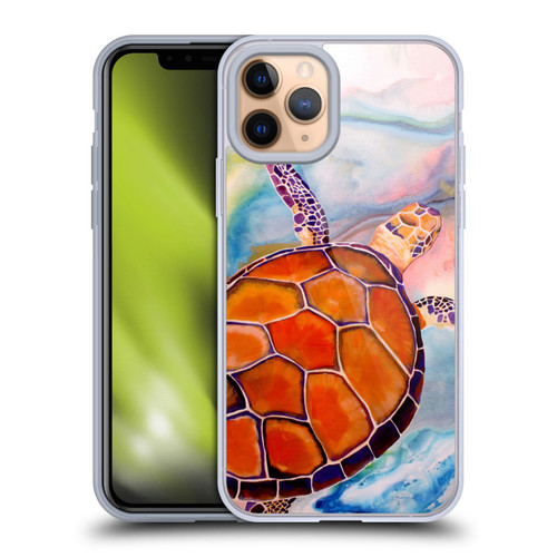 Jody Wright Animals Tranquility Sea Turtle Soft Gel Case for Apple iPhone 11 Pro