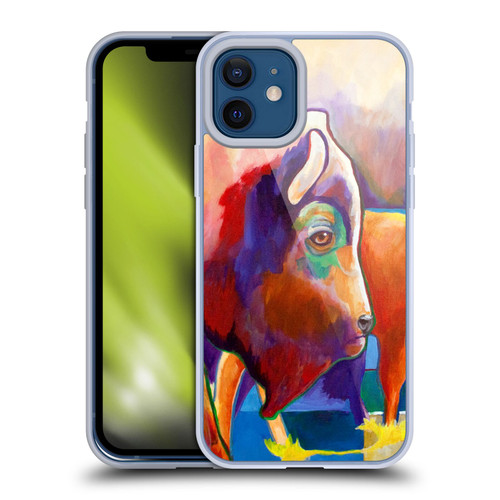 Jody Wright Animals Bison Soft Gel Case for Apple iPhone 12 / iPhone 12 Pro