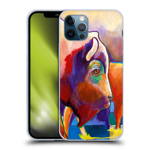 Jody Wright Animals Bison Soft Gel Case for Apple iPhone 12 / iPhone 12 Pro