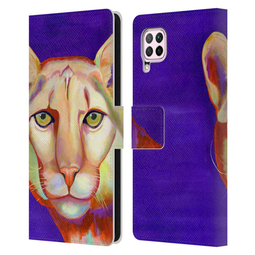 Jody Wright Animals Panther Leather Book Wallet Case Cover For Huawei Nova 6 SE / P40 Lite