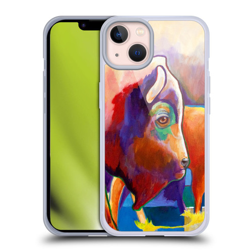 Jody Wright Animals Bison Soft Gel Case for Apple iPhone 13