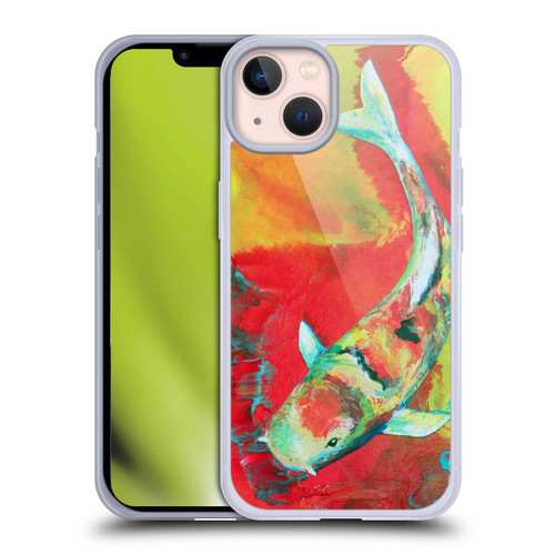 Jody Wright Animals Koi Fish Soft Gel Case for Apple iPhone 13