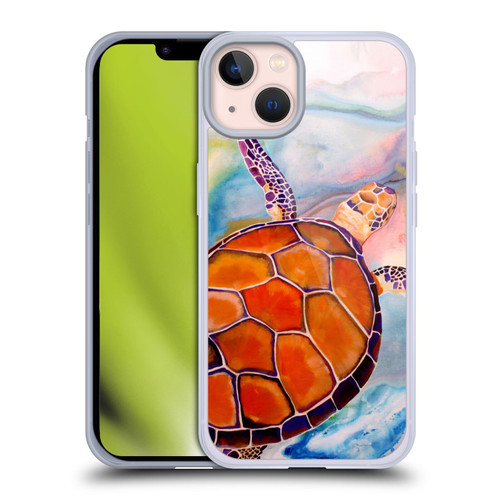 Jody Wright Animals Tranquility Sea Turtle Soft Gel Case for Apple iPhone 13