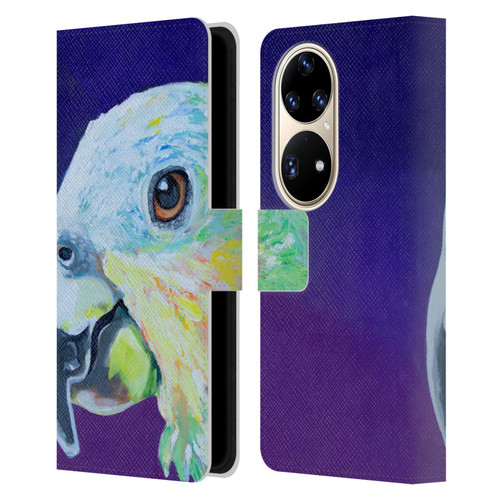 Jody Wright Animals Here's Looking At You Leather Book Wallet Case Cover For Huawei P50 Pro