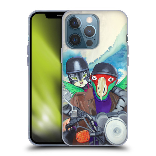 Jody Wright Animals Bikers Different Strokes Soft Gel Case for Apple iPhone 13 Pro