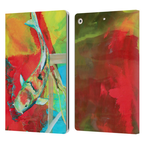 Jody Wright Animals Koi Fish Leather Book Wallet Case Cover For Apple iPad 10.2 2019/2020/2021