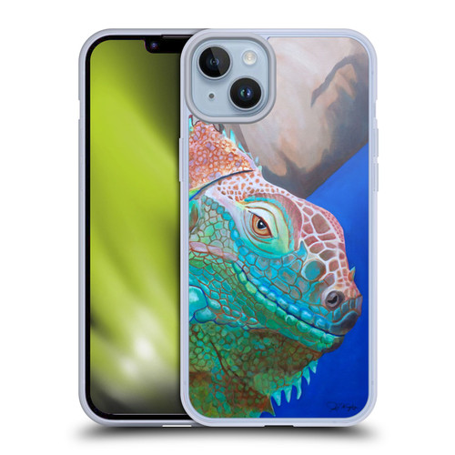 Jody Wright Animals Iguana Attitude Soft Gel Case for Apple iPhone 14 Plus